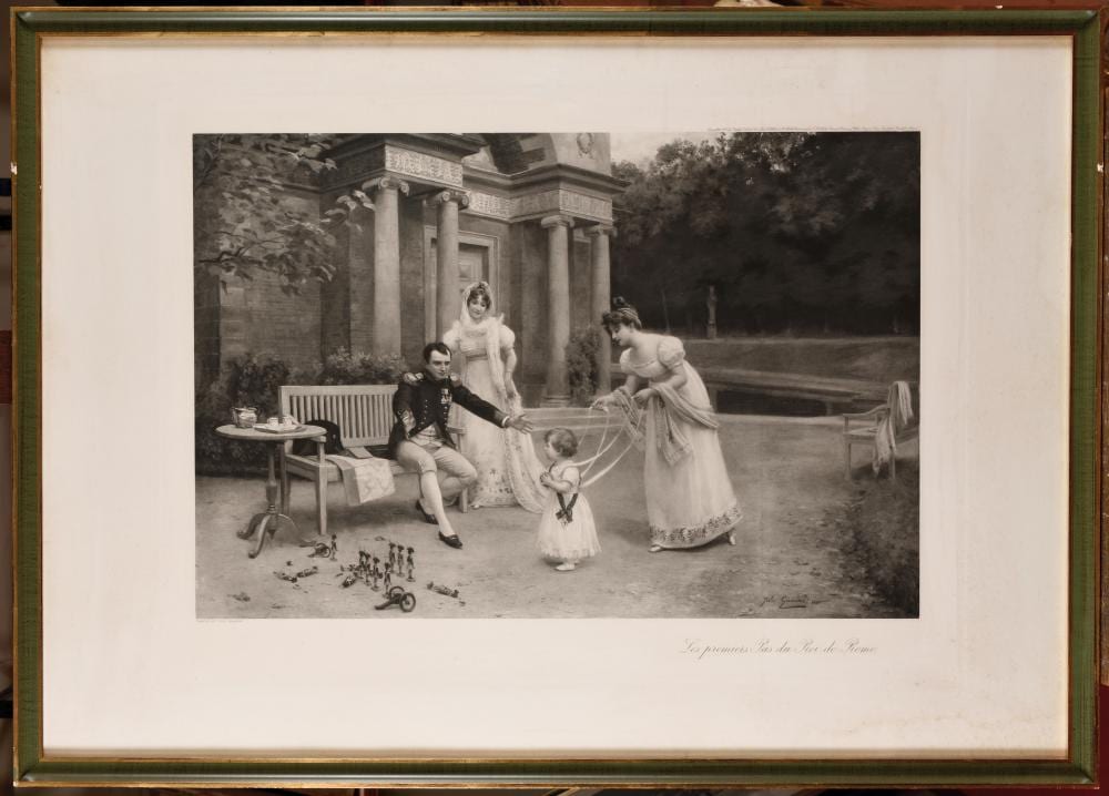 Jules Girardet comparable auction result: jules girardet d apr s les premiers pas du roi de rome la premi r