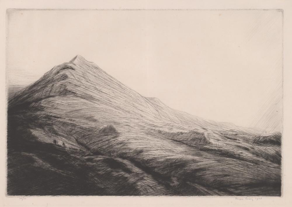 Joseph Gray comparable auction result: joseph gray signed etching