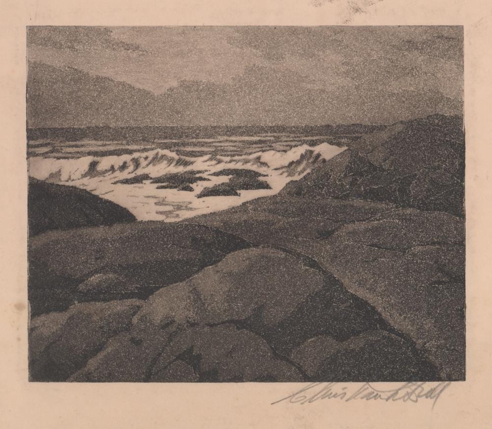 Christian Lawton Dull comparable auction result: christian lawton dull signed etching