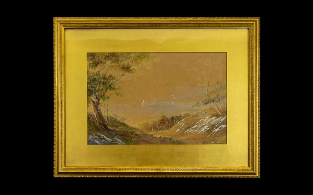 Milton Drinkwater comparable auction result: milton drinkwater british 1860 1917 untitled watercolour on paper depict