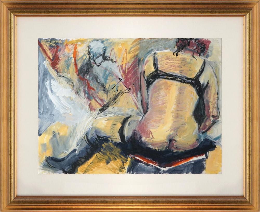 Val Landa comparable auction result: val landa 1940 the dresser 56 5 x 76 5cm frame 89 x 109cm