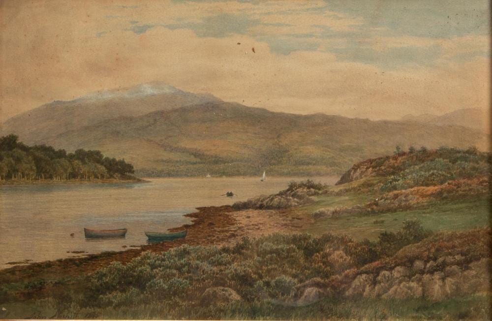 John (1831) Nesbitt comparable auction result: john nesbitt loch etive 1895 watercolor