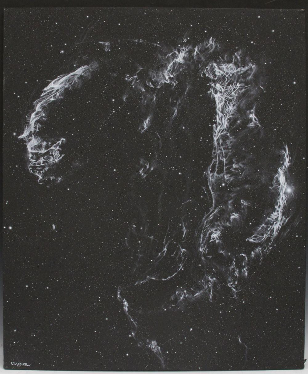 Geoffrey Chandler comparable auction result: geoffrey chandler smoky nebula painting on canvas