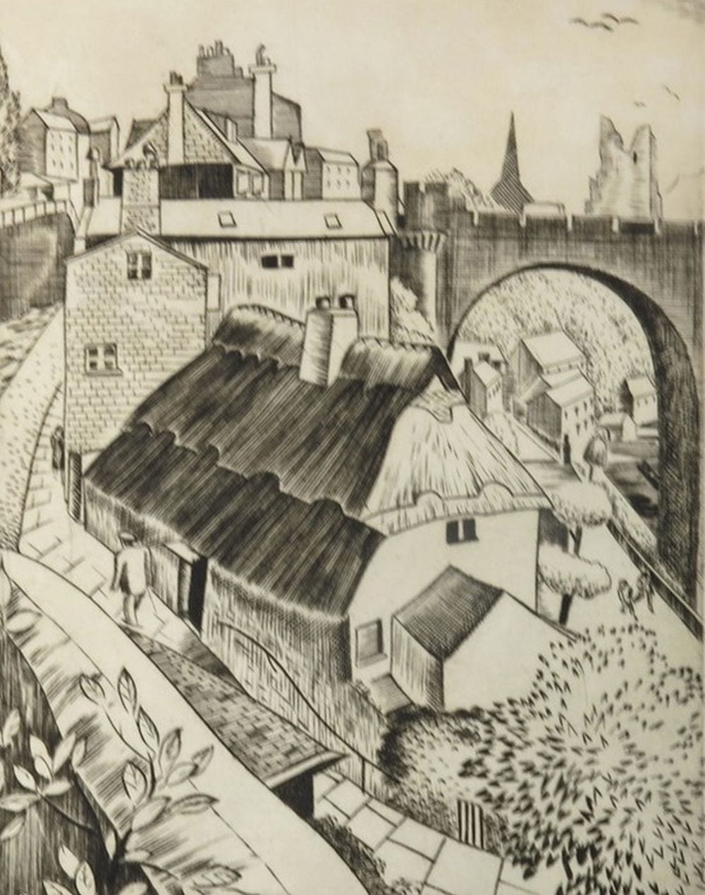 Guy Malet comparable auction result: guy malet 1900 1973 knaresborough etching signed and numbered 7 of 12 18cm x 15cm