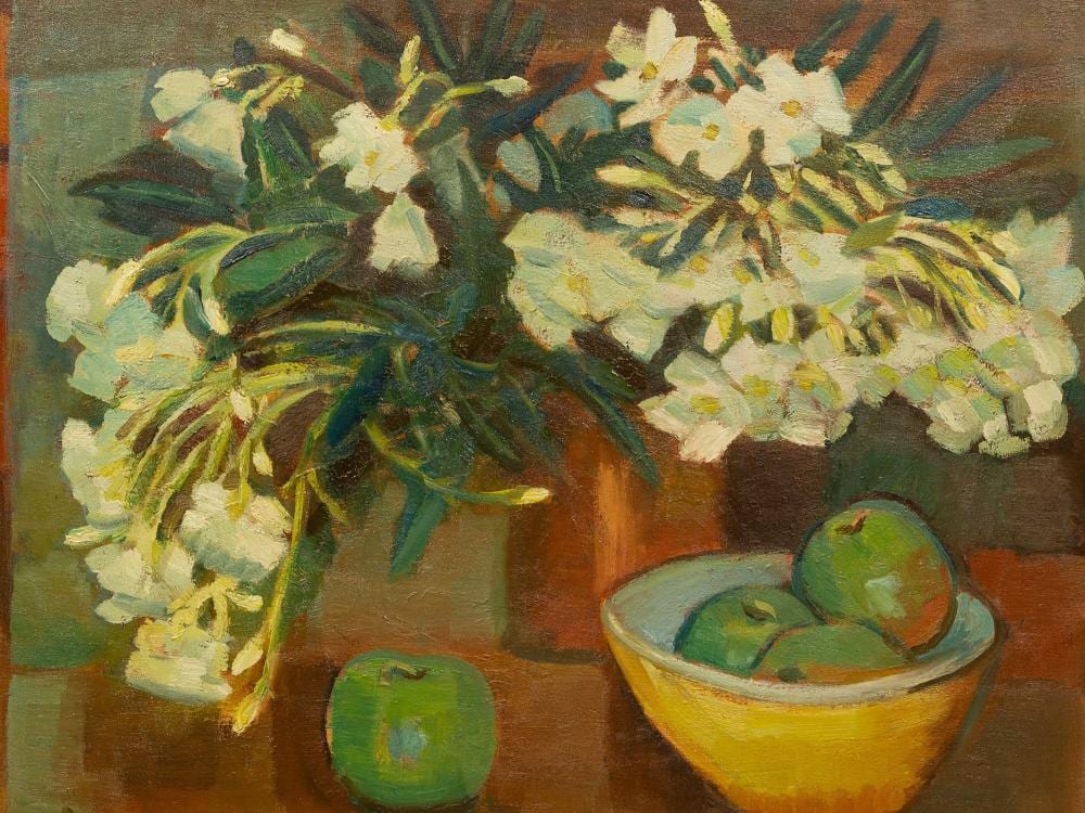 Nerine Desmond comparable auction result: nerine desmond sa 1908 1995 oil still life flowers apples signed 50 x 60