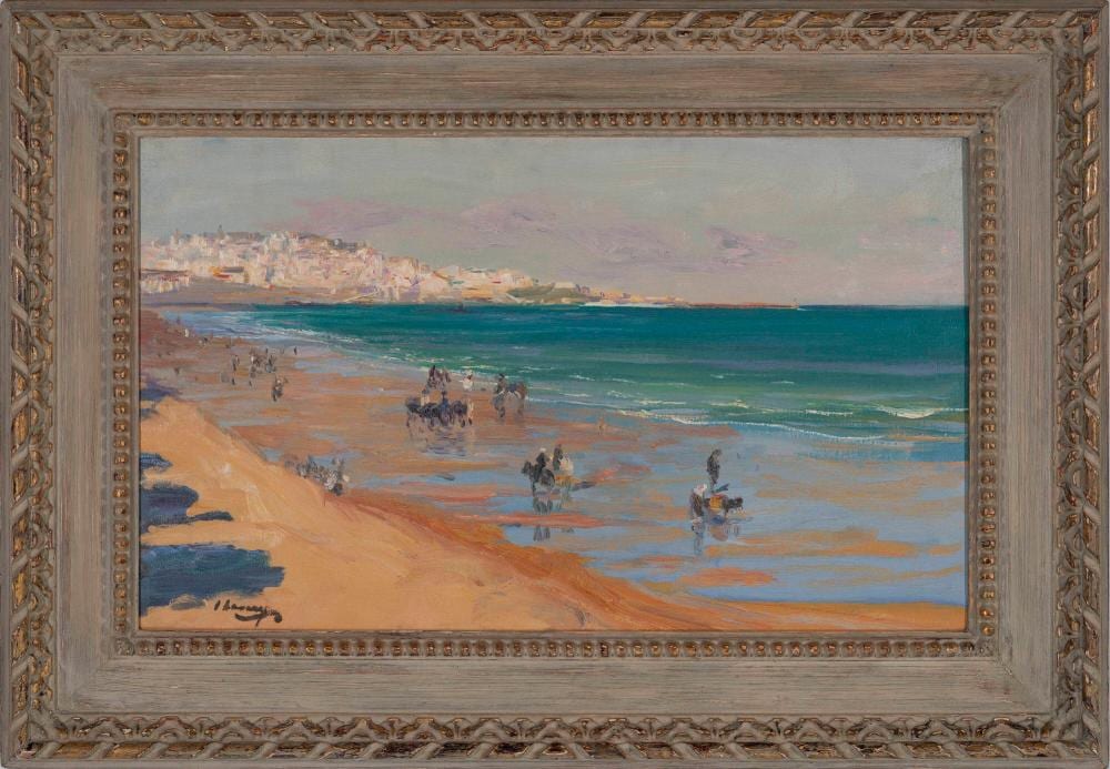 John Lavery comparable auction result: john lavery the beach tangier