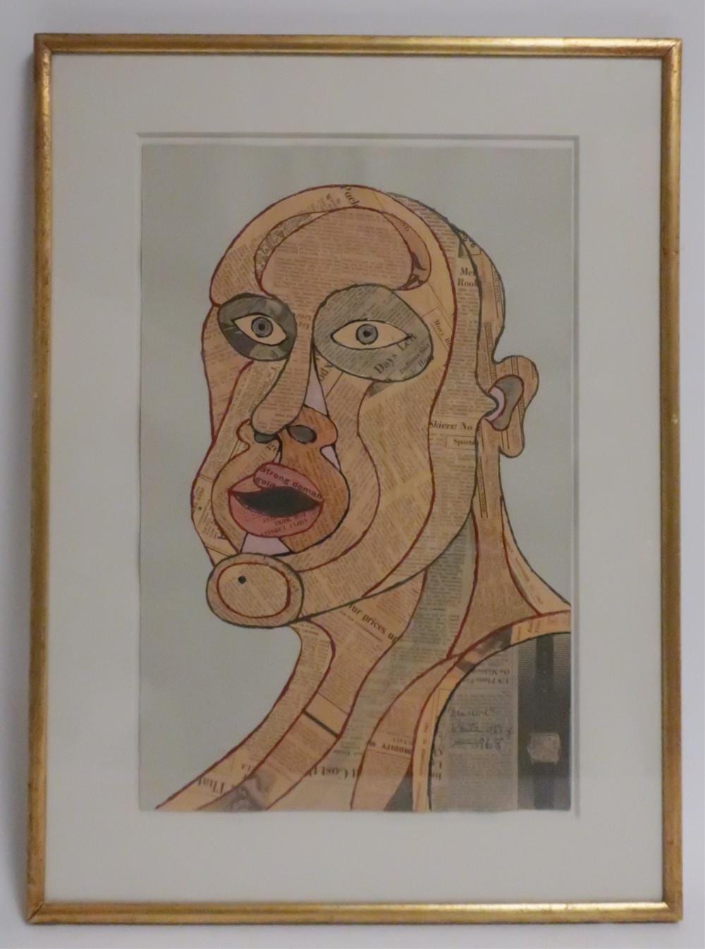 Kostas Alex comparable auction result: alex kosta 1925 2005 man alone w c collage