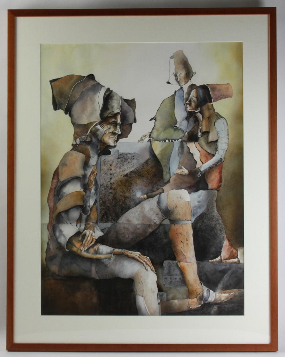 Luis Granda comparable auction result: luis granda magistrado ink and watercolor