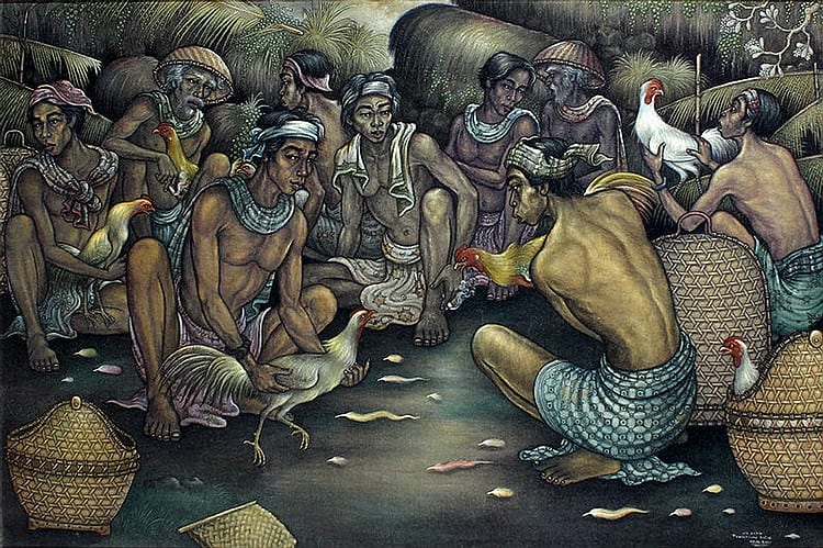 Sadia, Wayan (b. Panestanan, Ubud, Bali, 1939) - Tajen comparable sale