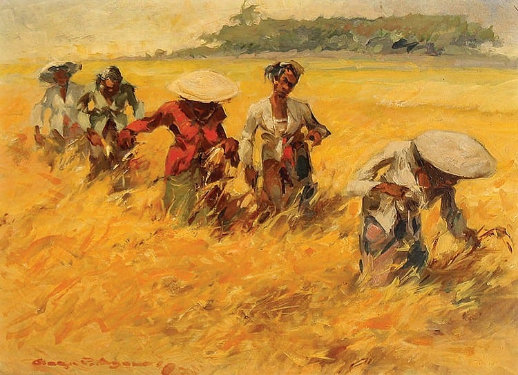 Adolfs, Gerard Pieter (Semarang, C. Java, 1897 - De Bosch, The Netherlands, 1968) - Padi Harvest comparable sale