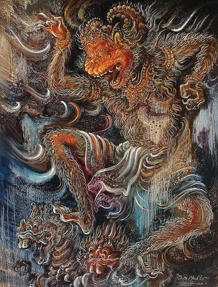 Mustika, I Dewa Made (b. Gianyar, Bali, 1974) - Hanoman comparable sale