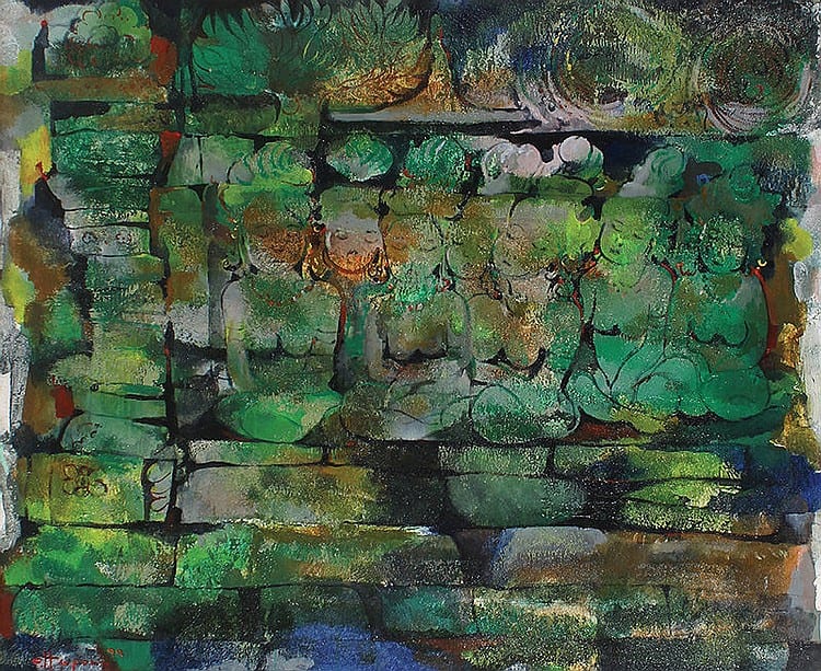 Supono, Ogeng Heru (Surabaya, E. Java, 1937 - Denpasar, Bali, 1991) - Rupa Dhatu Borobudur comparable sale