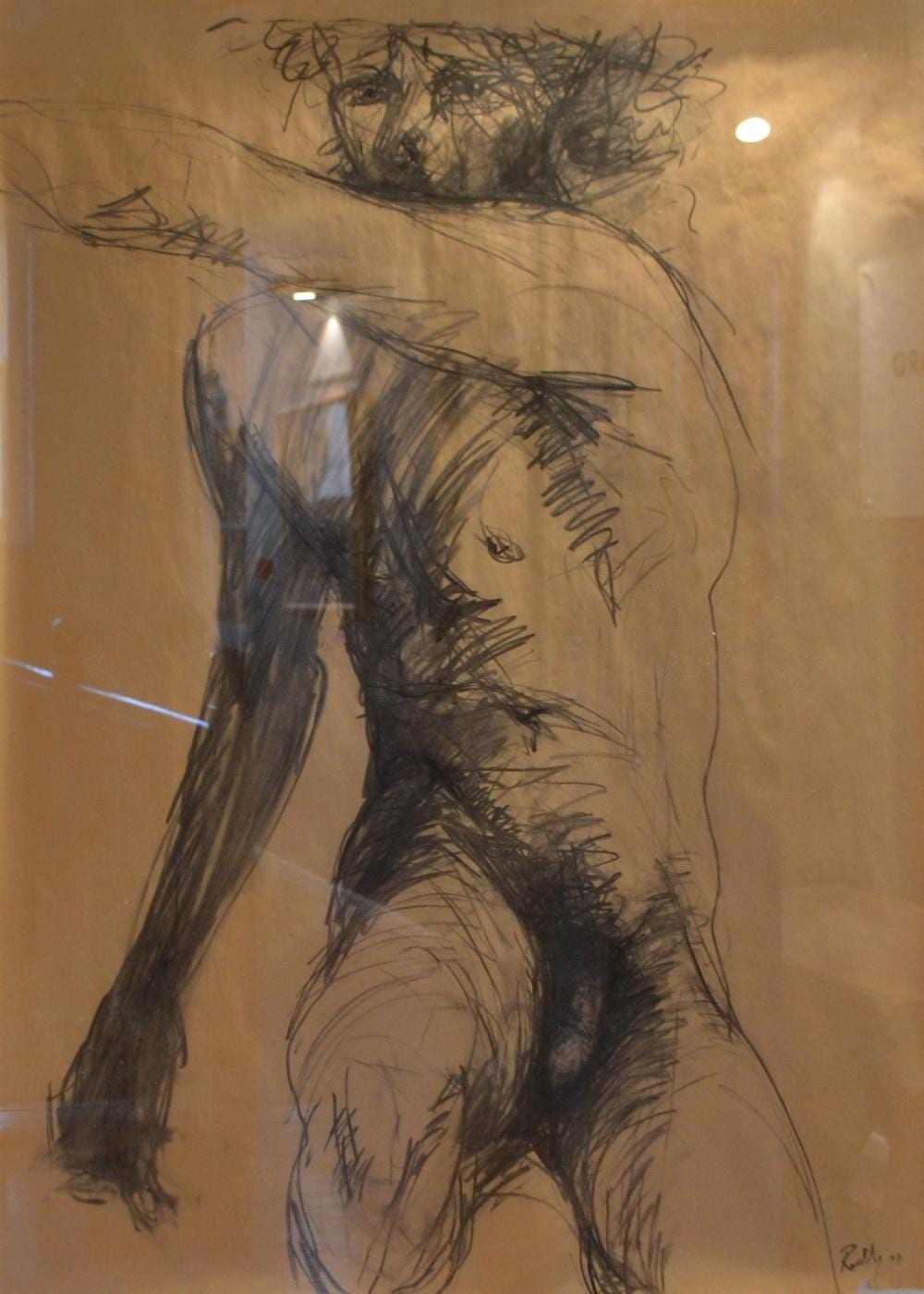 Craig Ruddy comparable auction result: craig ruddy portrait 2004 charcoal on paper 100 x 75cm