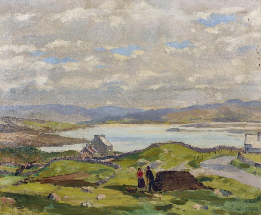 robert taylor carson 1919 2008 irish mulroy bay co donegal oil on canvas signed and inscribed on the reverse in pencil unframed 20 x 24 · John Nicholson's Fine Art Auctioneers & Valuers · 2019-07-31 Robert Taylor Carson comparable auction result: robert taylor carson 1919 2008 irish mulroy bay co donegal oil on canvas signed and inscribed on the reverse in pencil unframed 20 x 24