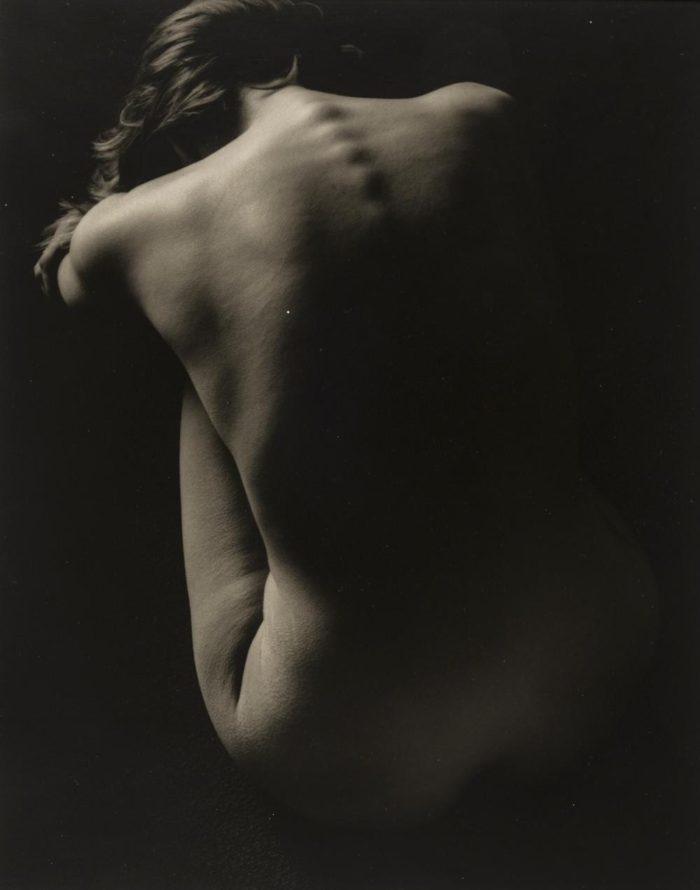 Chris Cheetham comparable auction result: christopher cheetham b 1951 nude spine 1982