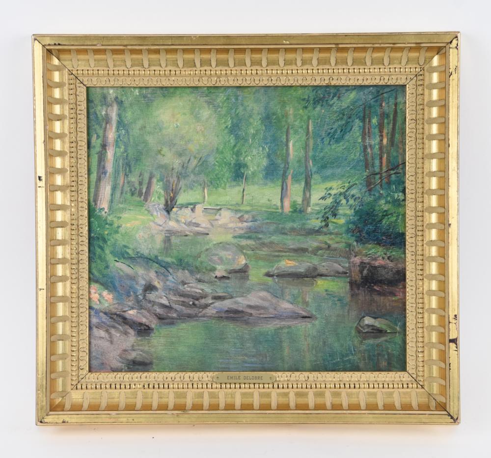 Emile Delobre comparable auction result: emile delobre 1873 1956 oil on panel