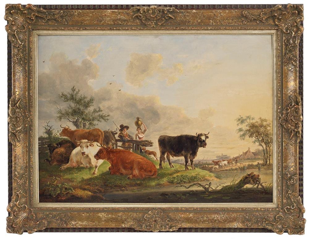 Jean-Baptiste de Roy comparable auction result: jean baptiste de roy belgian 1759 1839 courtship on the range