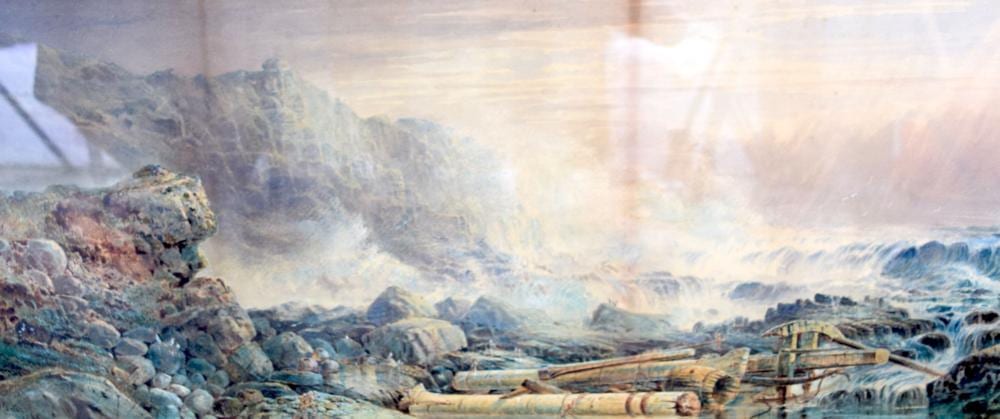 Richard Harry Carter comparable auction result: richard harry carter 1839 1911 framed watercolour signed dated 1865 shipwreck coastal landsca