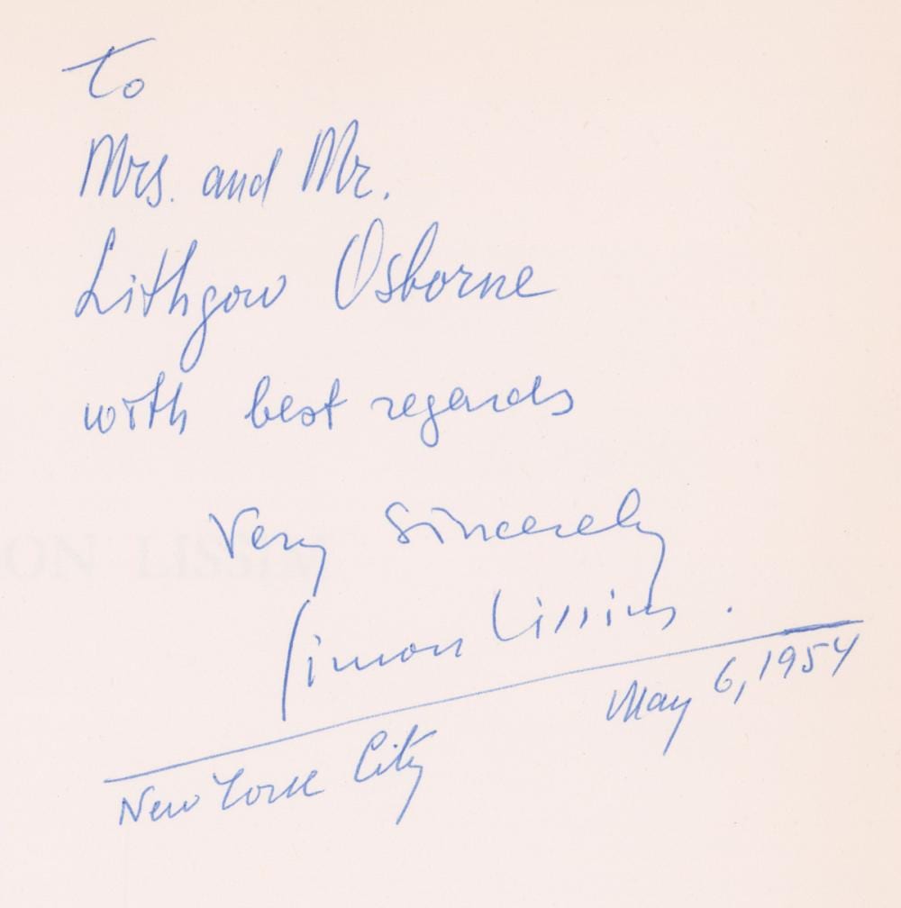 Simon Lissim comparable auction result: simon lissim signed book of plates limited ed