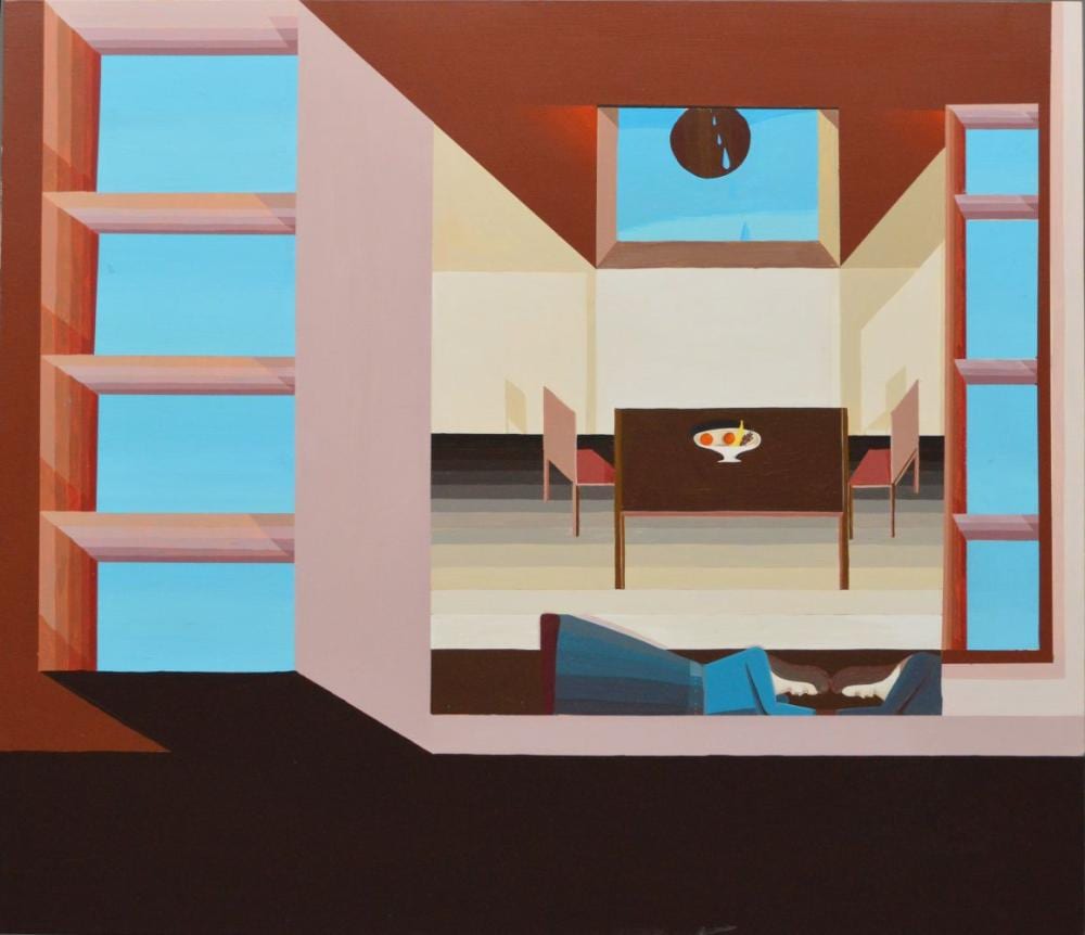 keegan mchargue american 1982 acrylic on board hide abouts 2006 signed verso 36 x 40 inches · Bill Hood & Sons Arts & Antiques Auctions · 2019-08-06 Keegan McHargue comparable auction result: keegan mchargue american 1982 acrylic on board hide abouts 2006 signed verso 36 x 40 inches