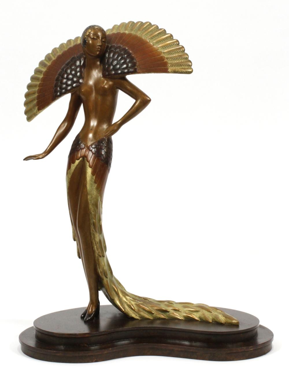ROMAIN DE TIRTOFF ERTE ART DECO BRONZE SCULPTURE sold by DuMouchelles, lot 2011 — auction record photograph