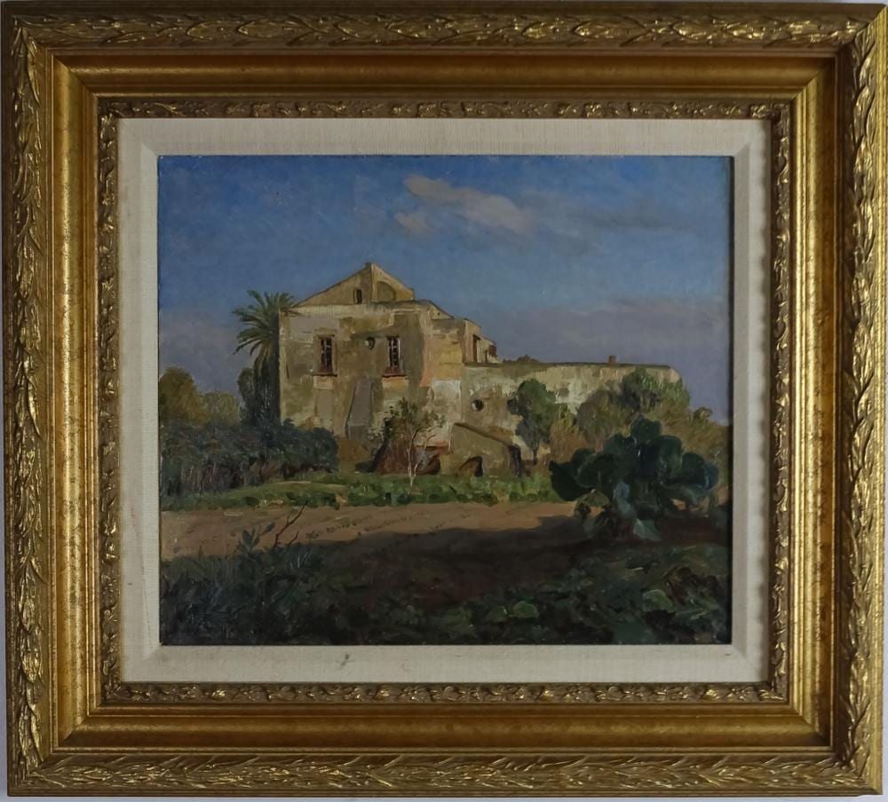 Axel Johansen comparable auction result: axel johansen 1920 oil canvas landscape painting