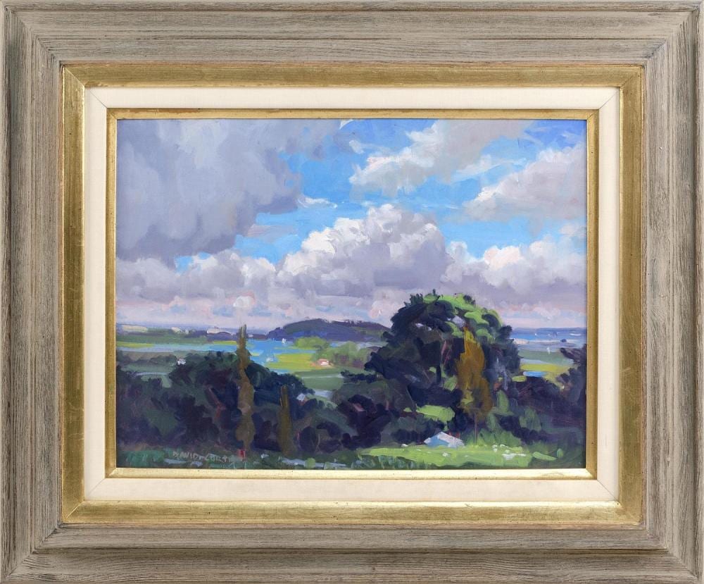 David Curtis comparable auction result: david curtis massachusetts b 1950 stavros hill essex mass oil on canvas board 18 x 24 framed 30 x 36