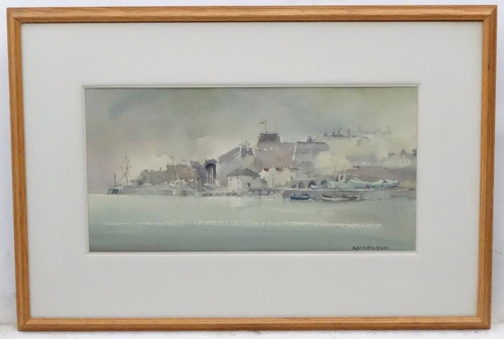 Sybil Mullen Glover comparable auction result: sybil mullen glover 1908 1995 marine school watercolour a fortress i
