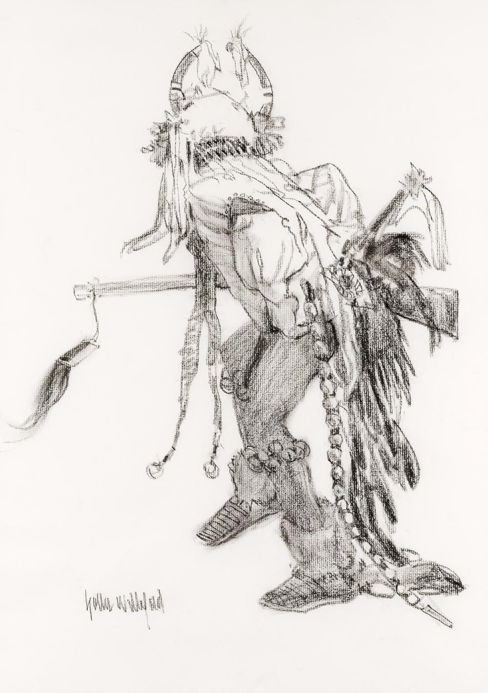 Hollis Randol Williford comparable auction result: hollis randall williford dancing horns