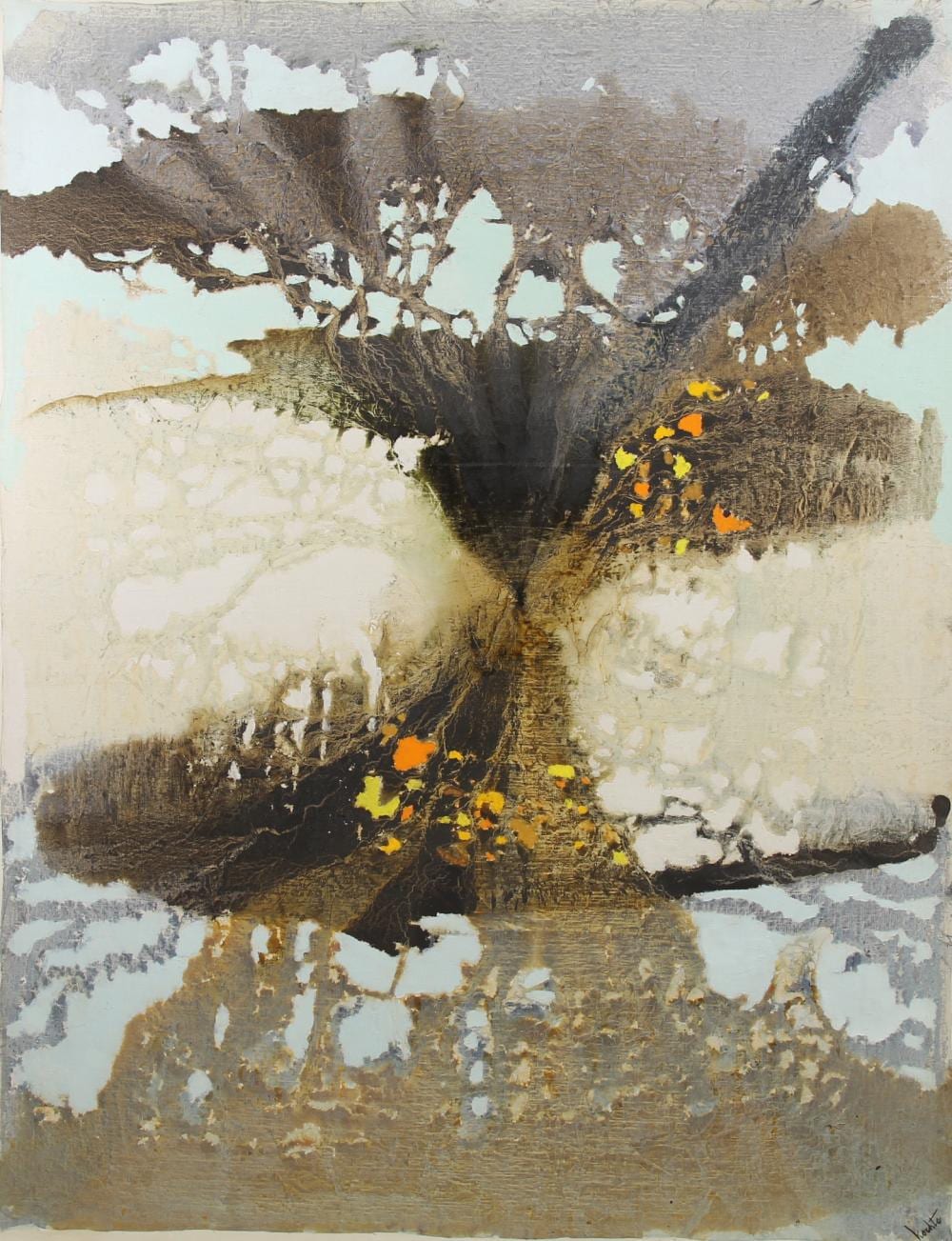 Ruth Kochta comparable auction result: ruth kochta intricacies of existance oil canvas