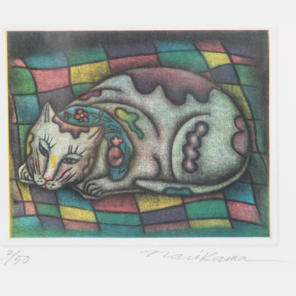 Shigenu Narikawa comparable auction result: shigeru narikawa japanese b 1945 cat mezzotint