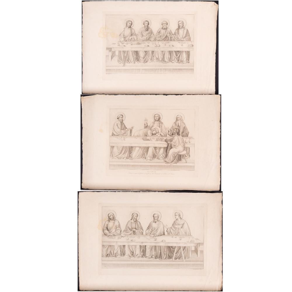 Ferdinand Ruscheweyh comparable auction result: ferdinand ruscheweyh german 1785 1846 the last supper after johan a rambout 1821 three etchings