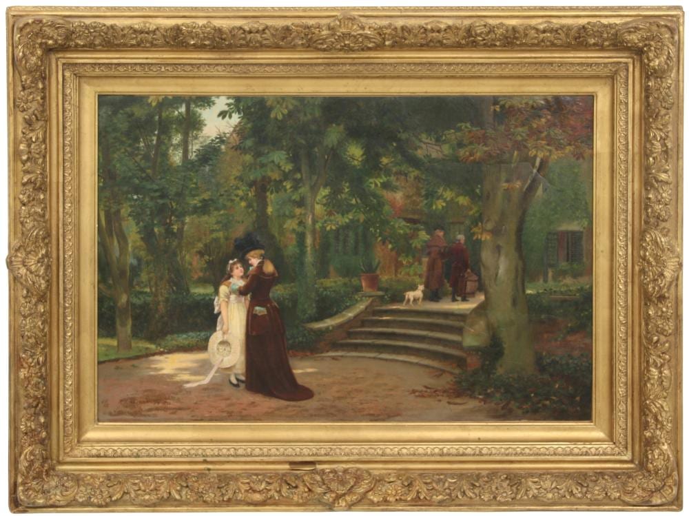 Arthur Langley Vernon comparable auction result: arthur langley vernon 1871 1922 oil on canvas