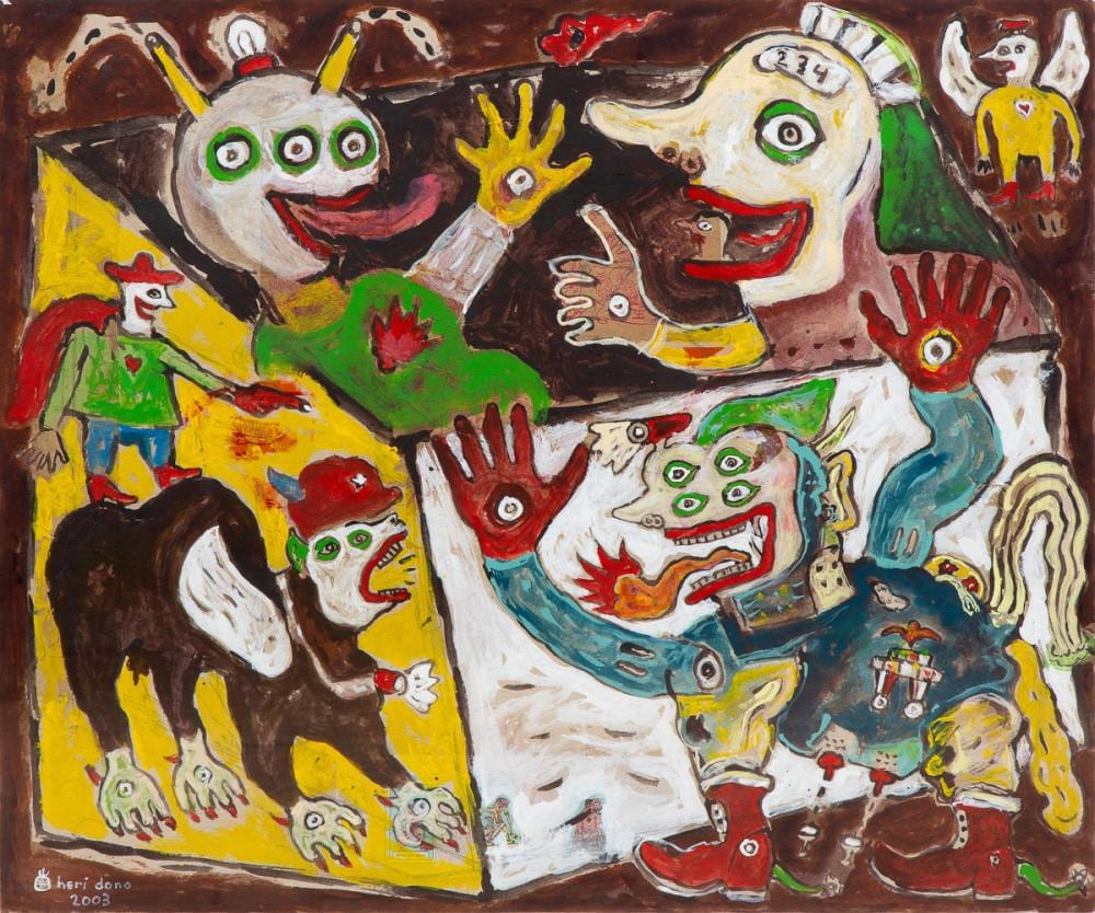 Heri Dono comparable auction result: heri dono 1960