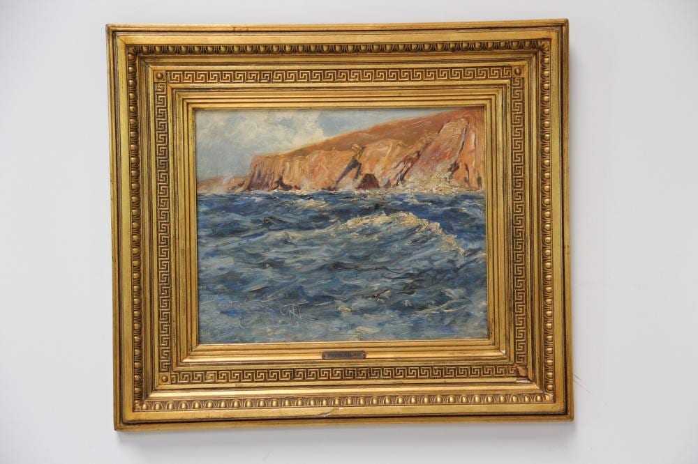 Thorvald Simeon Niss comparable auction result: thorvald niss 1842 1900 klippekyst ved atlanterhavet olie p plade 32 x 40
