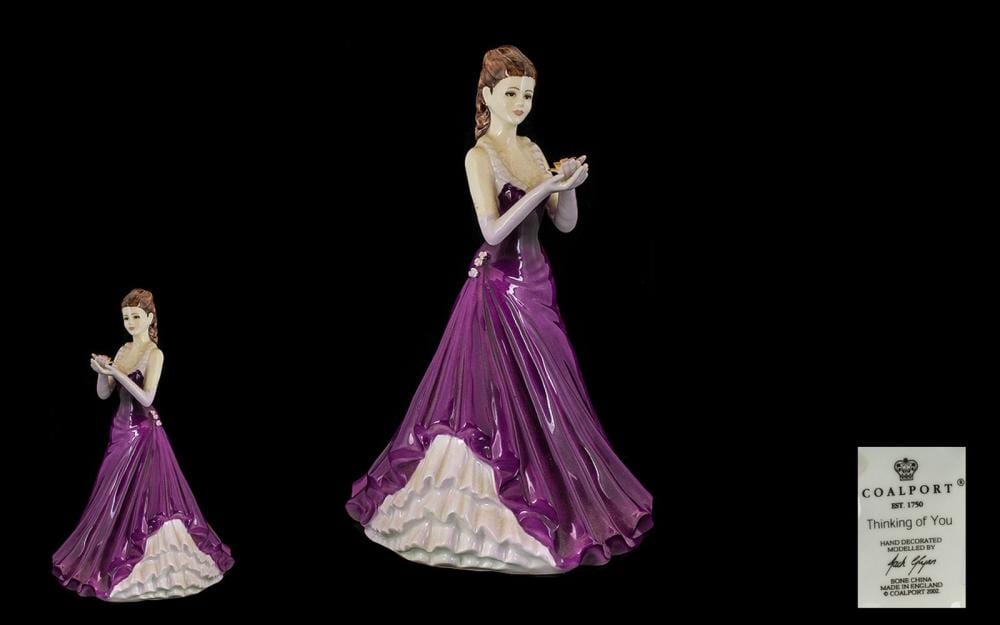 Jacob Gerrit Weijand comparable auction result: coalport hand painted porcelain figurine talking of you modelled by jac