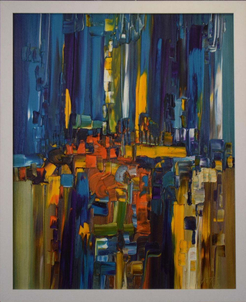bruno cantais french b 1966 oil on canvas magic town 36 x 29 inches · Bill Hood & Sons Arts & Antiques Auctions · 2019-08-20 Bruno Cantais comparable auction result: bruno cantais french b 1966 oil on canvas magic town 36 x 29 inches