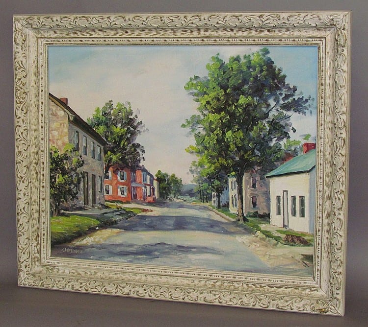 Clarence Ira Dreisbach comparable auction result: clarence ira dreisbach oil on board