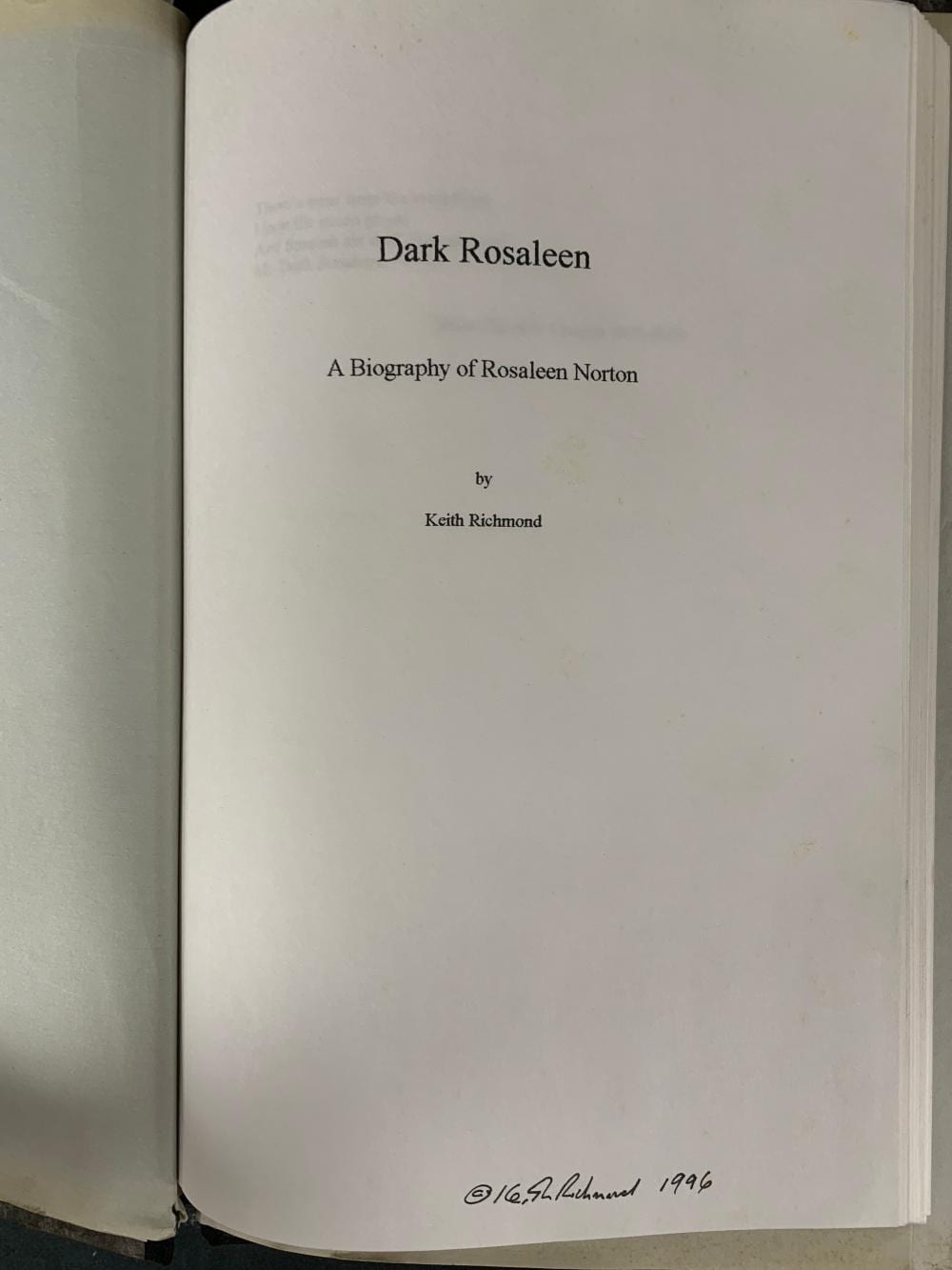 Rosaleen Norton comparable auction result: rosaleen norton biography