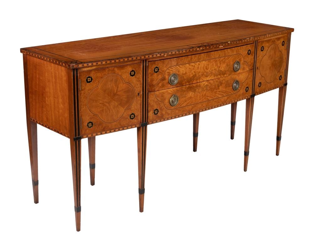 Robert Irwin comparable auction result: robert irwin adams style satinwood sideboard