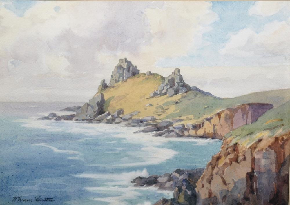 William Evans Linton comparable auction result: william evans linton 1878 c 1956 british a coastal scene watercolour signed 12 x 16 75 and another by the same hand two 2