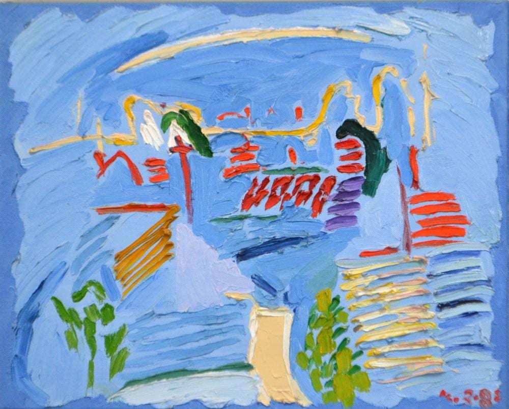 Roy Churcher comparable auction result: roy churcher brunswick oil on canvas 55 x 66cm