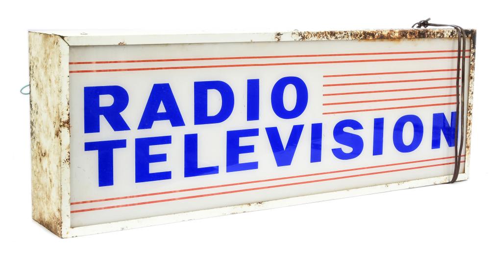 A. Sale comparable auction result: a radio television point of sale illuminated