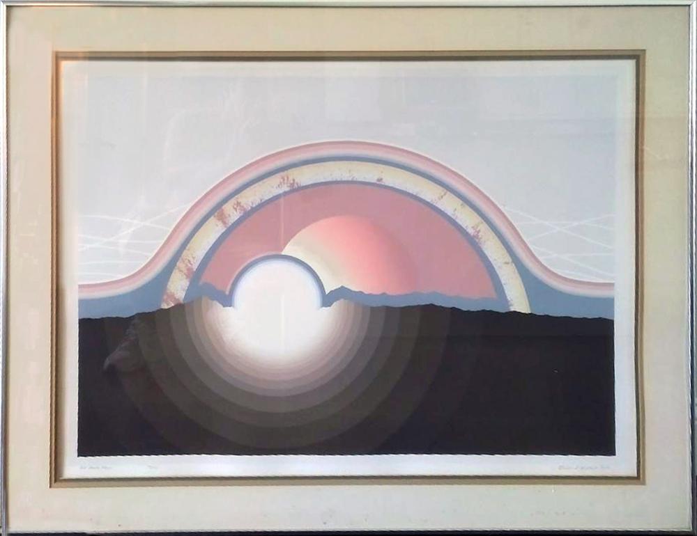 Richard (1957) Gilbert comparable auction result: richard gilbert big bang folly serigraph