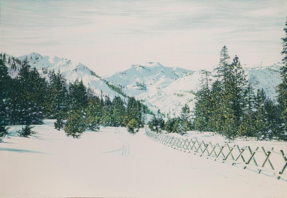 David Maes Gallegos comparable auction result: david maes gallegos squaw valley lithograph