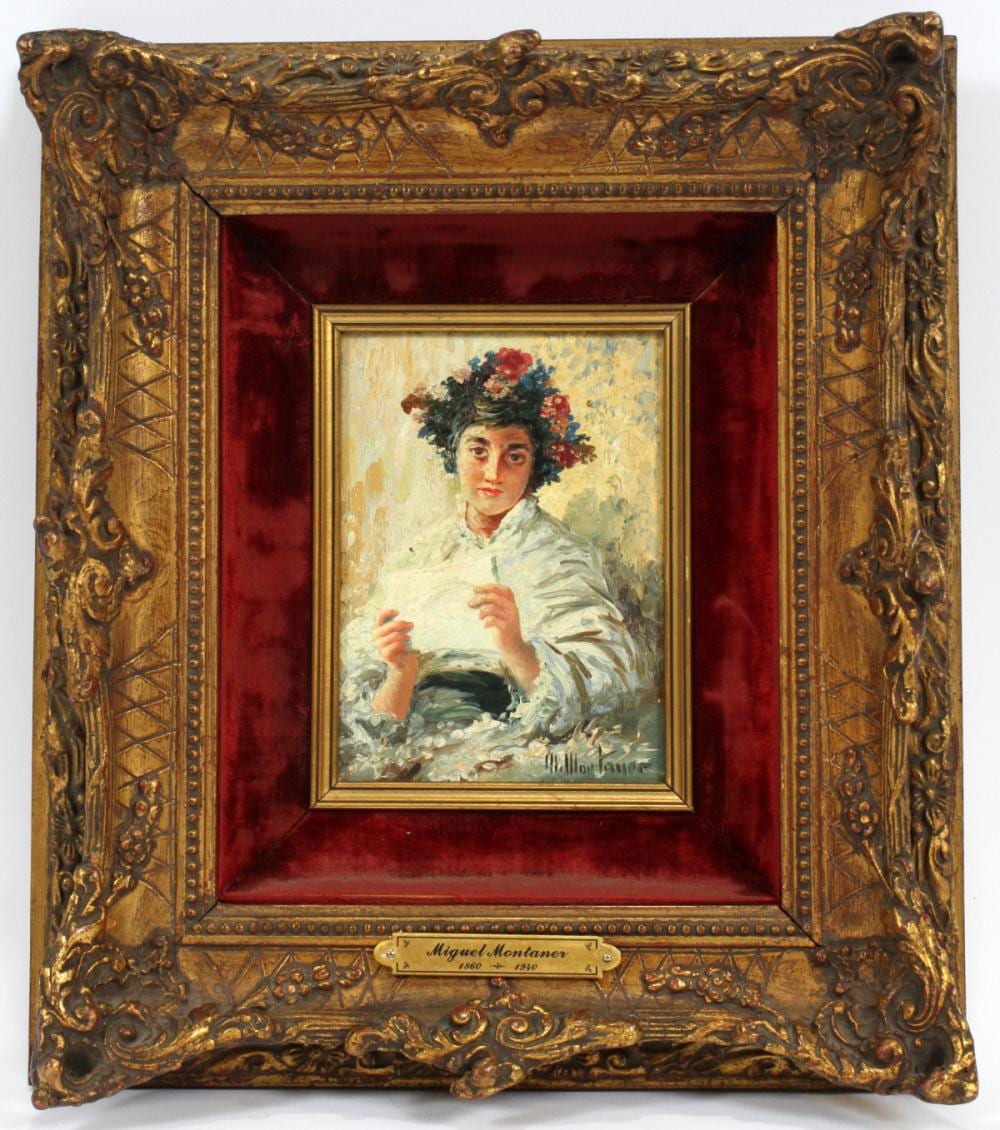 Miguel Montaner comparable auction result: miguel montaner oil on artistboard