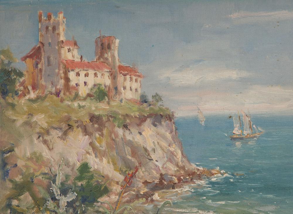 Eugeniusz Dzierzencki comparable auction result: eugeniusz dzierzencki 1905 1990 landscape from yugoslavia circa 1970