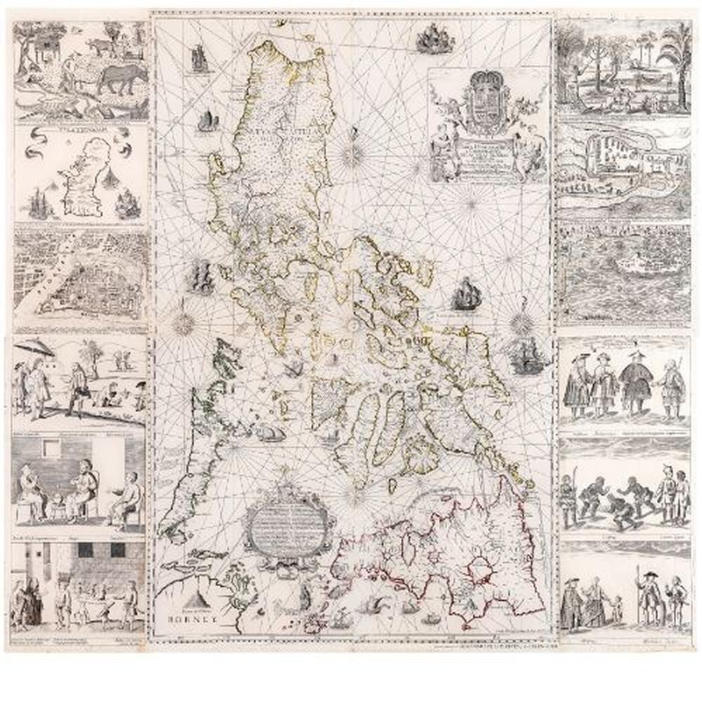The Extraordinarily Important and Exceedingly Rare Murillo Velarde Map of 1734 comparable sale