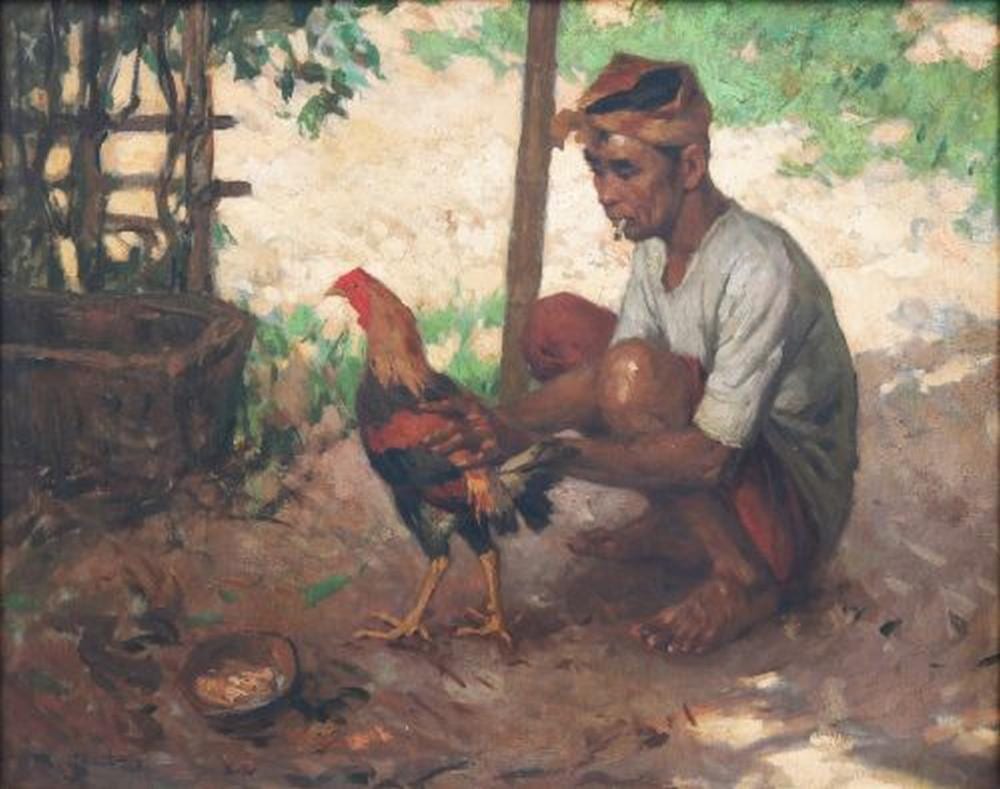 Fernando Amorsolo - (1892-1972) - Sabungero comparable sale