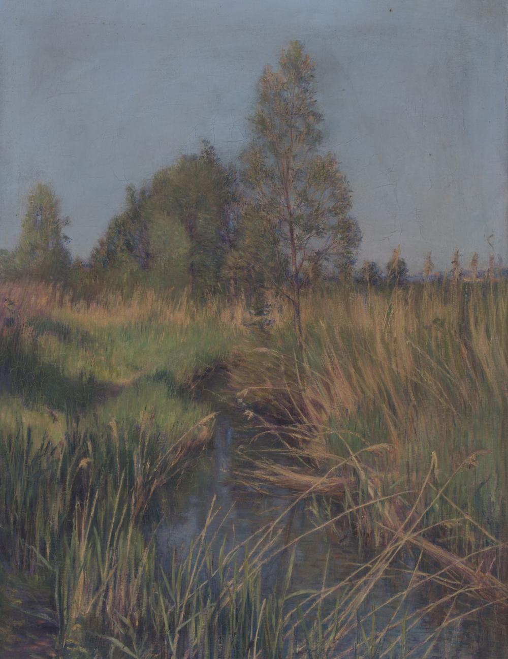 Louis Rheiner comparable auction result: louis rheiner 1863 1924 ruisseau lumi re de juin campagne genevoise hu